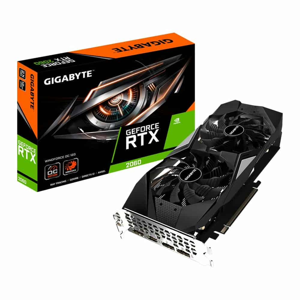 Gigabyte NVIDIA GeForce RTX 2060 12GB WINDFORCE OC Turing Graphics Card